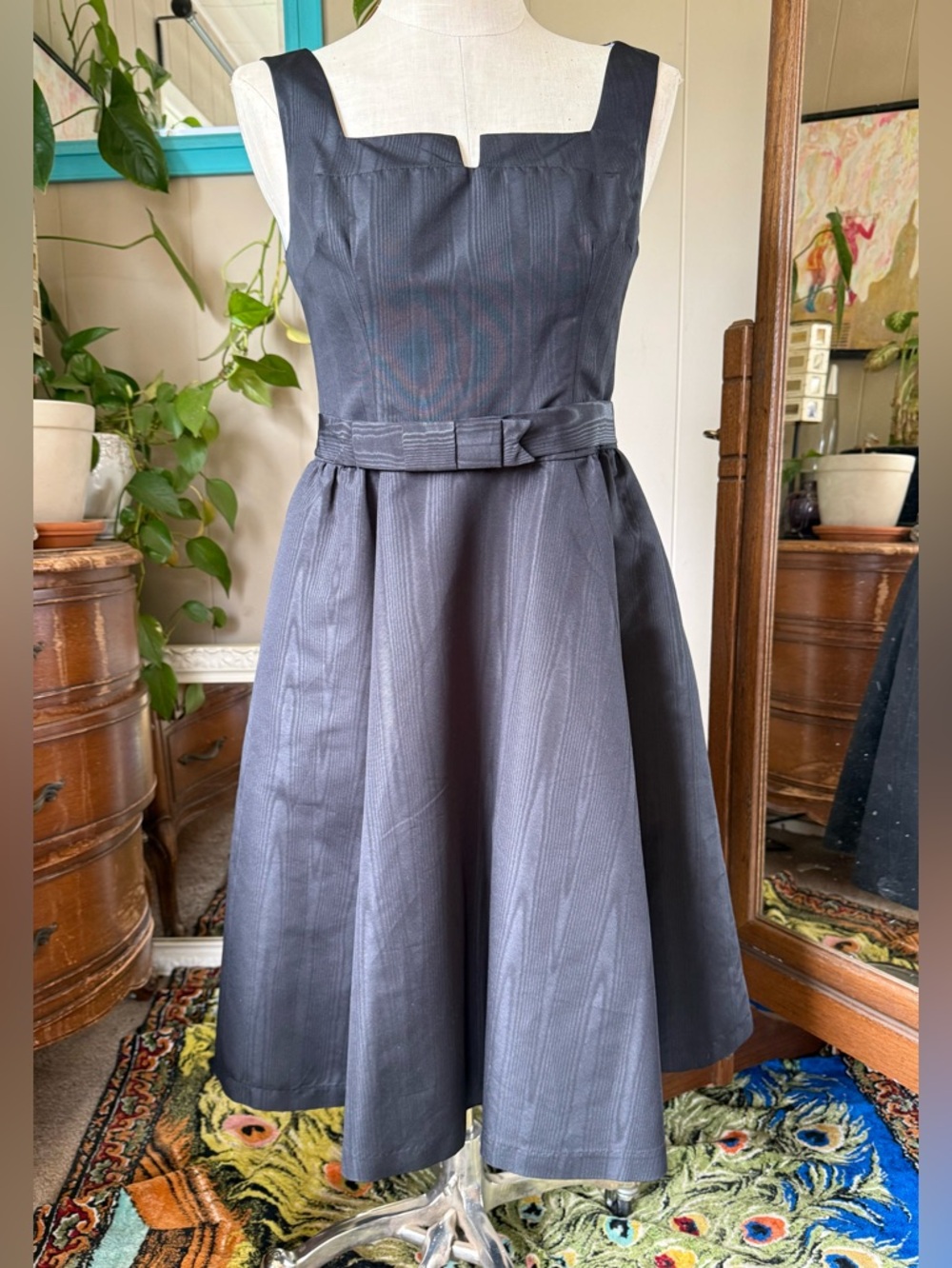 Isaac Mizrahi For Target Taffeta Black Fit & Flare Couture Party Dress Size 8 - Picture 2 of 12